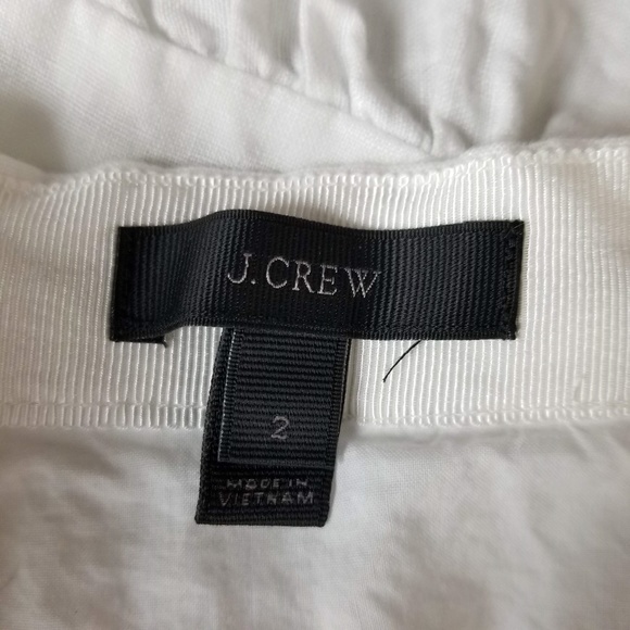 J. Crew 100% Linen Faux Wrap Ruffle Skirt - Picture 4 of 6